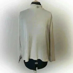 Vtg Holiday Editions White Long sleeve turtle neck Women XL
